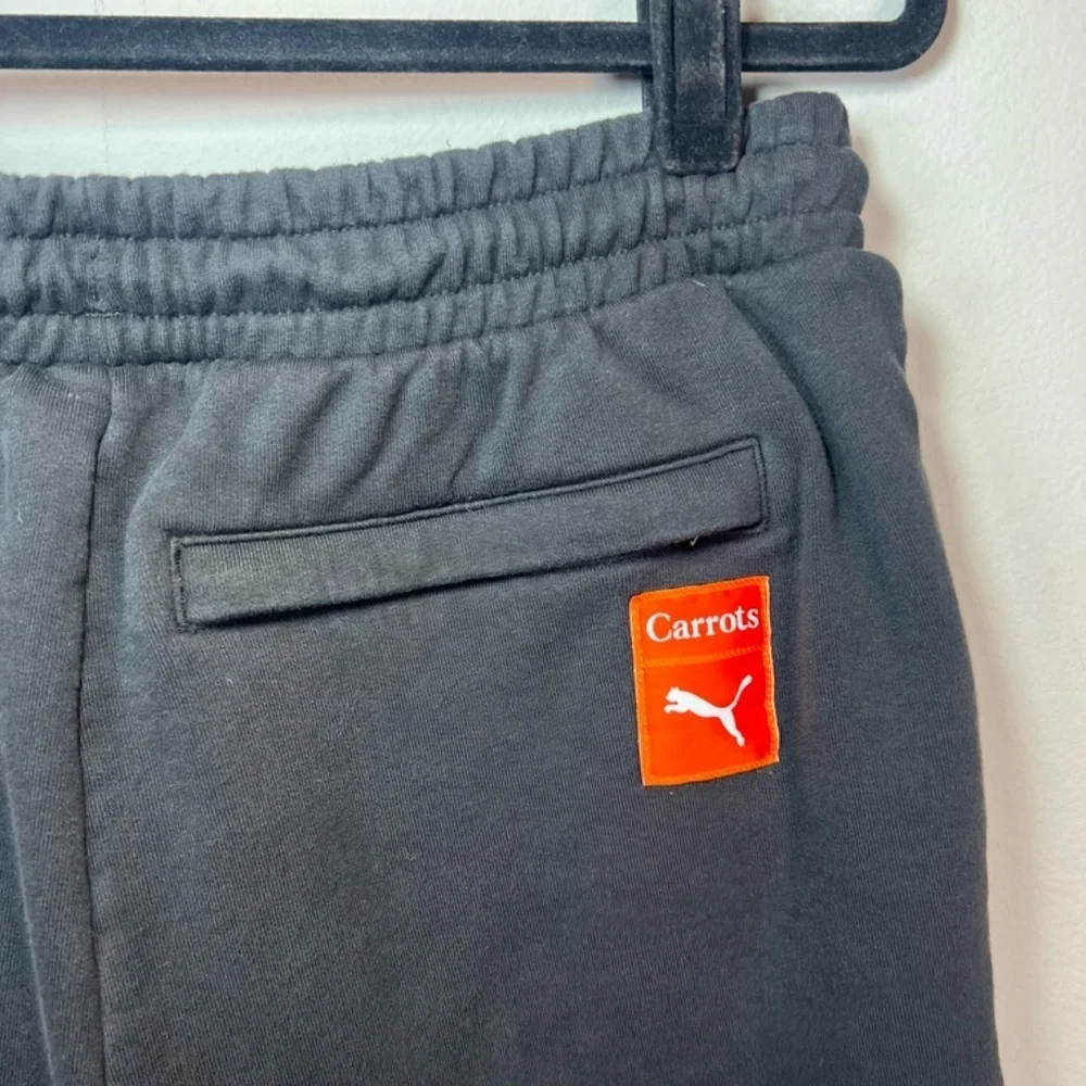 PUMA x Carrots 7" Sweat Shorts Black Casual Athletic Streetwear Mens Size Medium - Picture 10 of 15
